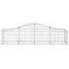 vidaXL Cestos gabião arqueados 9 pcs 200x50x40/60 cm ferro galvanizado