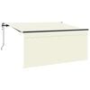 vidaXL Toldo retr&aacute;til Creme 300 x 200 cm tecido