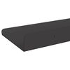 vidaXL Prateleira Flutuante 2 pcs Preto 30 x 9 x 2,5 cm A&ccedil;o