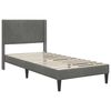 vidaXL Estrutura da Cama com cabeceira Cinza Escuro 80 x 200 cm Veludo