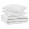 vidaXL Duvet para Todas as Esta&ccedil;&otilde;es 3 pcs Branco Microfibra