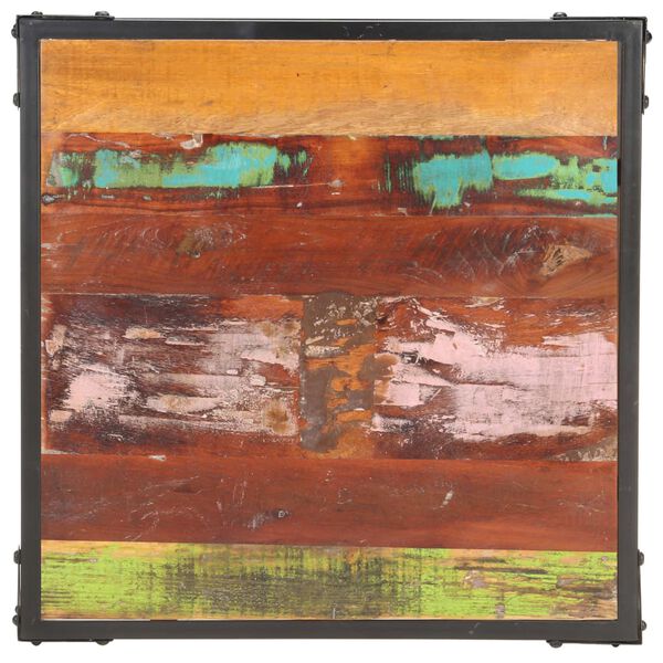 vidaXL Mesa de centro 60x60x35 cm madeira recuperada maciça