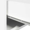vidaXL Mesa de cabeceira de parede com luzes LED branco