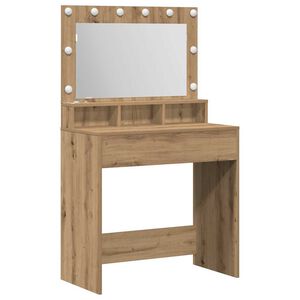 vidaXL Mesa de vestir Carvalho Artesanal 75,5 x 41 x 135 cm