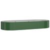 vidaXL Canteiro elevado jardim 249x100x36 cm a&ccedil;o galvanizado verde