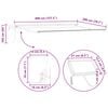 vidaXL Estrutura de Toldo Manual com LEDs Branco 4 x 2 m