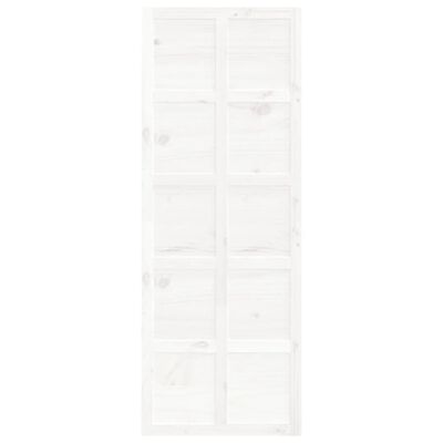 vidaXL Porta de celeiro 80x1,8x214 cm madeira de pinho maciça branco