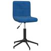 vidaXL Cadeiras de jantar girat&oacute;rias 2 pcs veludo azul