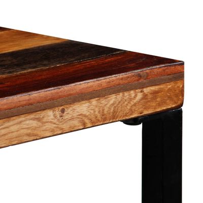 vidaXL Mesa de bar em madeira recuperada maciça 70x70x106 cm