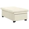 vidaXL Sof&aacute;-Cama Creme 194 x 67 x 82 cm Veludo