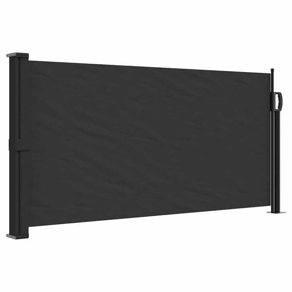 vidaXL Toldo lateral retr&aacute;til 100x500 cm preto
