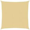 vidaXL Para-sol estilo vela 3x3 m oxford 100% poli&eacute;ster cor areia