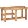 vidaXL Sapateira 90x32x46 cm madeira de ac&aacute;cia maci&ccedil;a