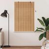 vidaXL Estores de rolo com cortinas Manual Natura 100 x 160 cm Bambu