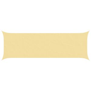 vidaXL Vela de sombra solar Areia 6 x 2 m 100% Poli&eacute;ster Oxford