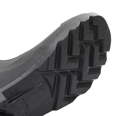 vidaXL Galochas com meias removíveis tamanho 43 PVC preto