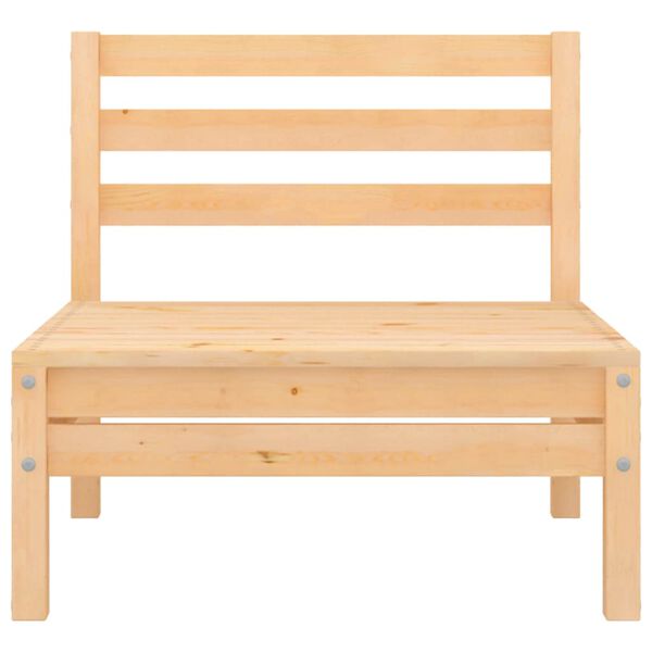 vidaXL 3 pcs conjunto lounge de jardim pinho maciço