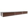vidaXL Canteiro elevado de jardim a&ccedil;o galvanizado 480x80x45cm castanho