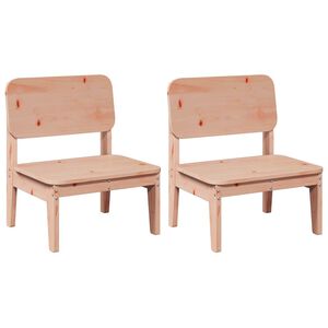 vidaXL Cadeiras de jardim 2 pcs 60x52,5x72cm madeira de douglas maci&ccedil;a