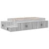 vidaXL Estrado de cama com arruma&ccedil;&atilde;o Cinza Sonoma 80 cm