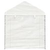 vidaXL Gazebo com telhado 13,38x2,28x2,69 m polietileno branco