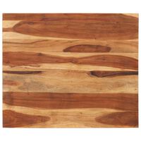 vidaXL Tampo de mesa madeira de acácia maciça 25-27 mm 70x80 cm