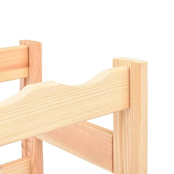 vidaXL Garrafeira para 20 garrafas madeira de pinho