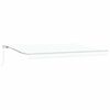 vidaXL Toldo retr&aacute;til Branco 450 x 350 x 165 cm Poli&eacute;ster e Alum&iacute;nio