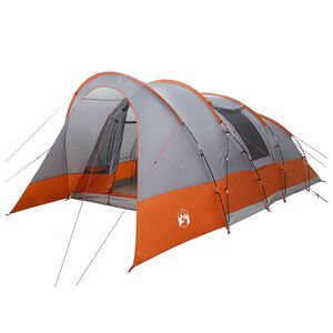 vidaXL Tenda t&uacute;nel 560 x 395 x 212 cm Cinza e Laranja