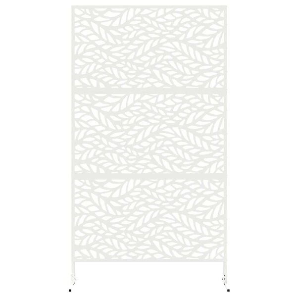 vidaXL Protetor de Privacidade Branco 100 x 50 x 180 cm A&ccedil;o