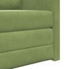 vidaXL Sof&aacute;-Cama 60cm Verde Claro Veludo
