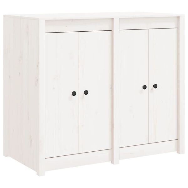 vidaXL Arm&aacute;rio de cozinha para exterior madeira de pinho maci&ccedil;a branco