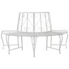 vidaXL Banco de &Aacute;rvore 4-N&uacute;mero de lugares 160 x 80 x 89 cm A&ccedil;o