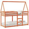 vidaXL Beliche com telhado 80x200 cm pinho maci&ccedil;o castanho-mel