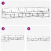 vidaXL Conjunto de Sof&aacute;s para Exterior 6 pcs Cinza Natural e Claro