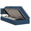 vidaXL Cama com arruma&ccedil;&atilde;o e colch&atilde;o Azul 100 x 200 cm Veludo