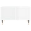 vidaXL Mesa de centro 60x50x36,5 cm derivados madeira branco brilhante