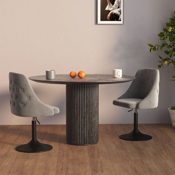 vidaXL Cadeiras de jantar 2 pcs veludo cinzento-claro