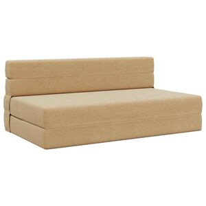 vidaXL Sof&aacute; Cama Dobr&aacute;vel Verde Cinza 152 x 86,5 x 60 cm Tecido