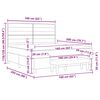 vidaXL Cama Box com colch&atilde;o Cinzento-claro 160 x 200 cm tecido