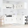 vidaXL 11 pe&ccedil;as arm&aacute;rio de cozinha conjunto Lucca brilho branco
