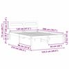 vidaXL Estrutura da Cama com cabeceira Marrom Cera 120 x 200 cm