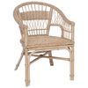vidaXL Cadeira Empilh&aacute;vel Vime Natural 60 x 60 x 81 cm