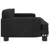 vidaXL Cama para cães 70x45x30 cm veludo preto