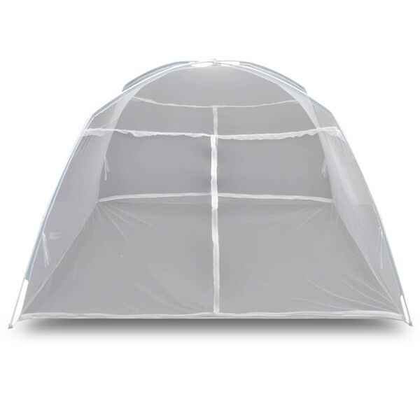 vidaXL Tenda de campismo 200x150x145 cm fibra de vidro branco