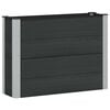 vidaXL Canteiro de jardim elevado Preto 100 x 30 x 72 cm alu.