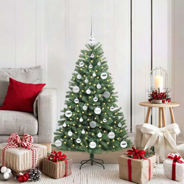 vidaXL &Aacute;rvore de Natal Articulada Artificial Verde 120 cm PVC e Metal