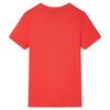 T-shirt de manga curta para crian&ccedil;a vermelho 140