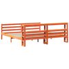 vidaXL Cama sem colch&atilde;o 180x200 cm pinho maci&ccedil;o castanho-mel