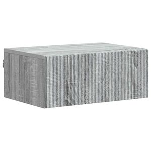 vidaXL Gabinete de Canto Montado na Parede com gaveta Sonoma Cinzento